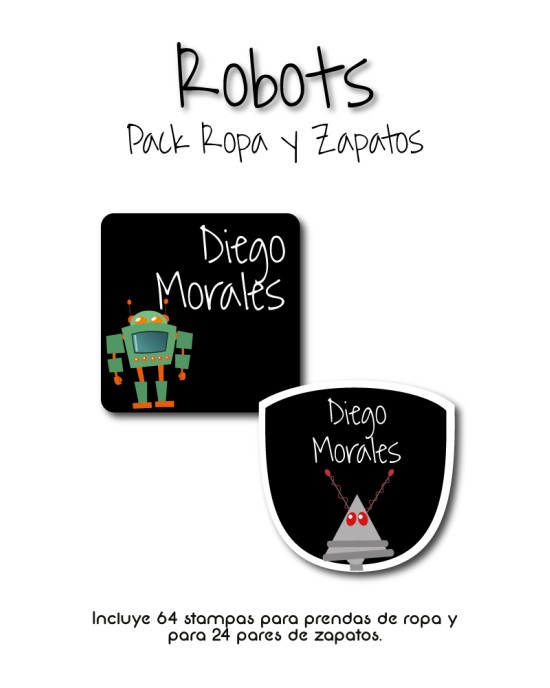 Pack Ropa y Zapatos Robots | Pack Ropa y Zapatos