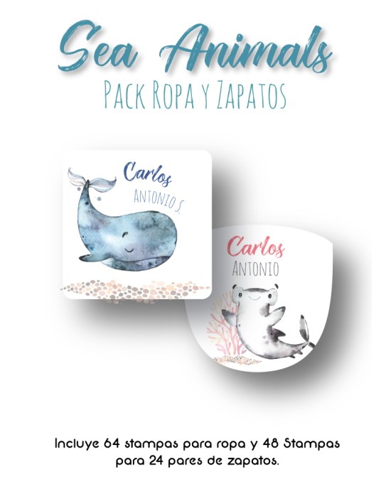 Pack Ropa y Zapatos Sea Animals | Pack Ropa y Zapatos