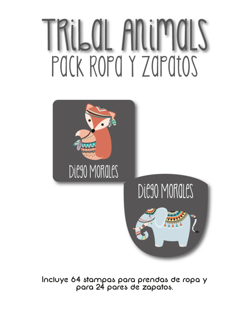 Pack Ropa y Zapatos Tribal Animals | Pack Ropa y Zapatos Pack Ropa y Zapatos Tribal Animals | Pack Ropa y Zapatos