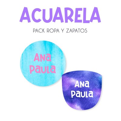 Pack Ropa y Zapatos Acuarela