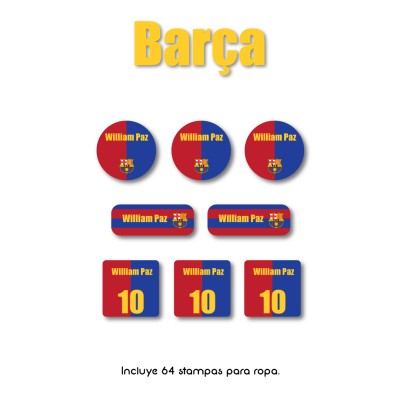 Ropa PLANCHABLES Barca Ropa PLANCHABLES Barca