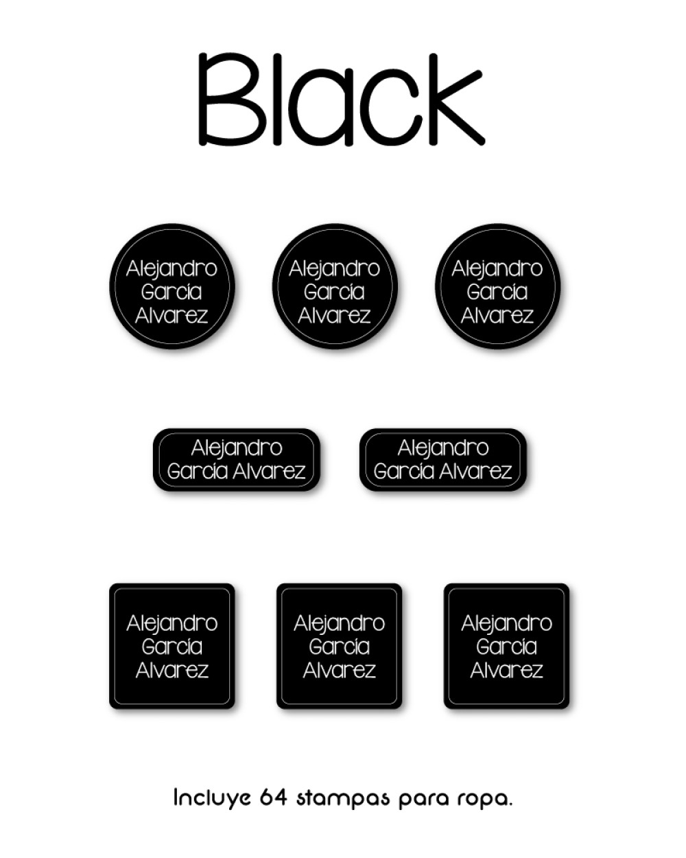 Ropa Black-Etiquetas Para Ropa Ropa Black-Etiquetas Para Ropa