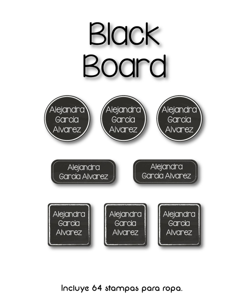 Ropa Blackboard-Etiquetas Para Ropa Ropa Blackboard-Etiquetas Para Ropa