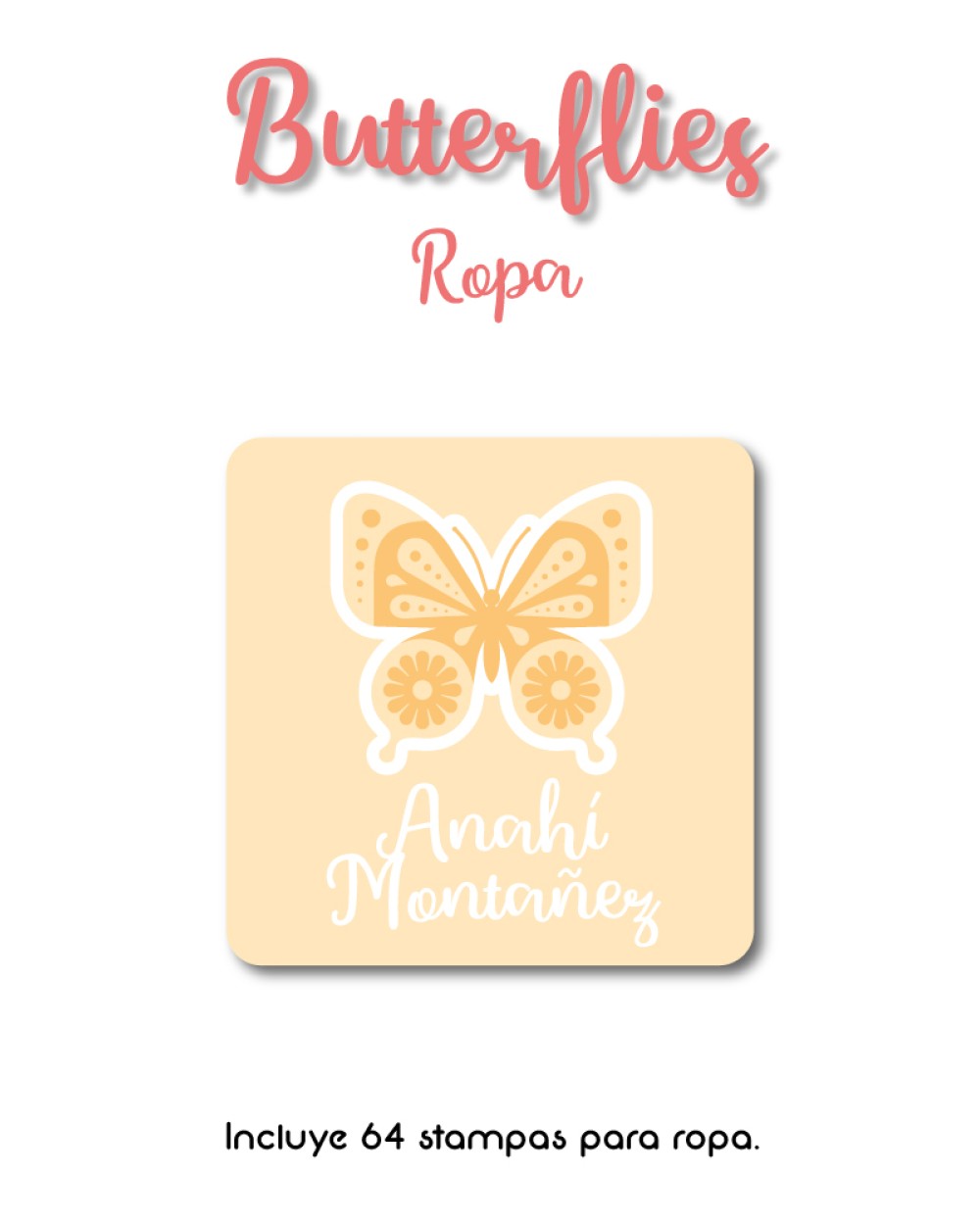 Ropa Butterflies-Etiquetas Para Ropa Ropa Butterflies-Etiquetas Para Ropa