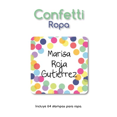 Ropa PLANCHABLES Confetti 