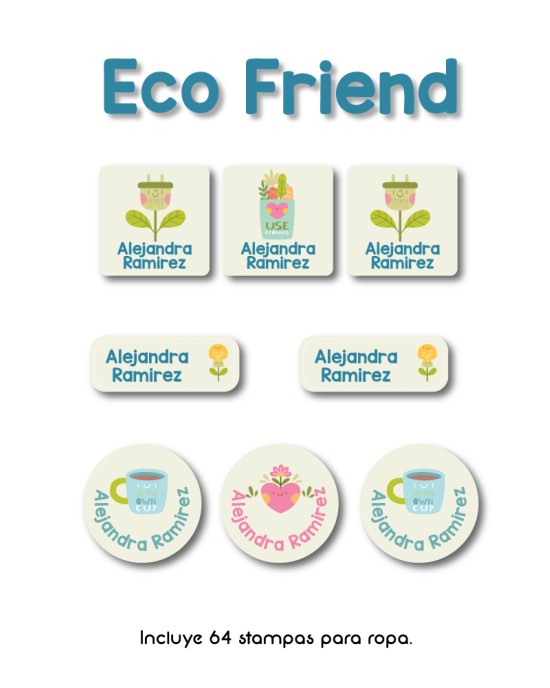 Ropa Eco Friend-Etiquetas Para Ropa