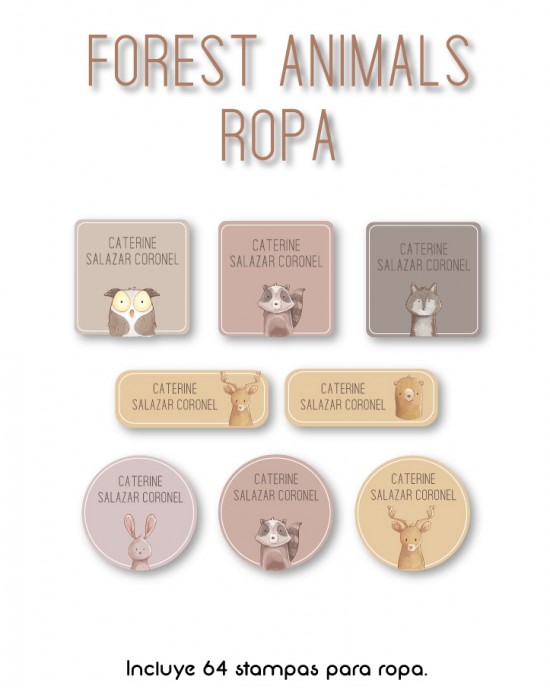 Kit Guarderia Forest Animals | Pack Guarderia