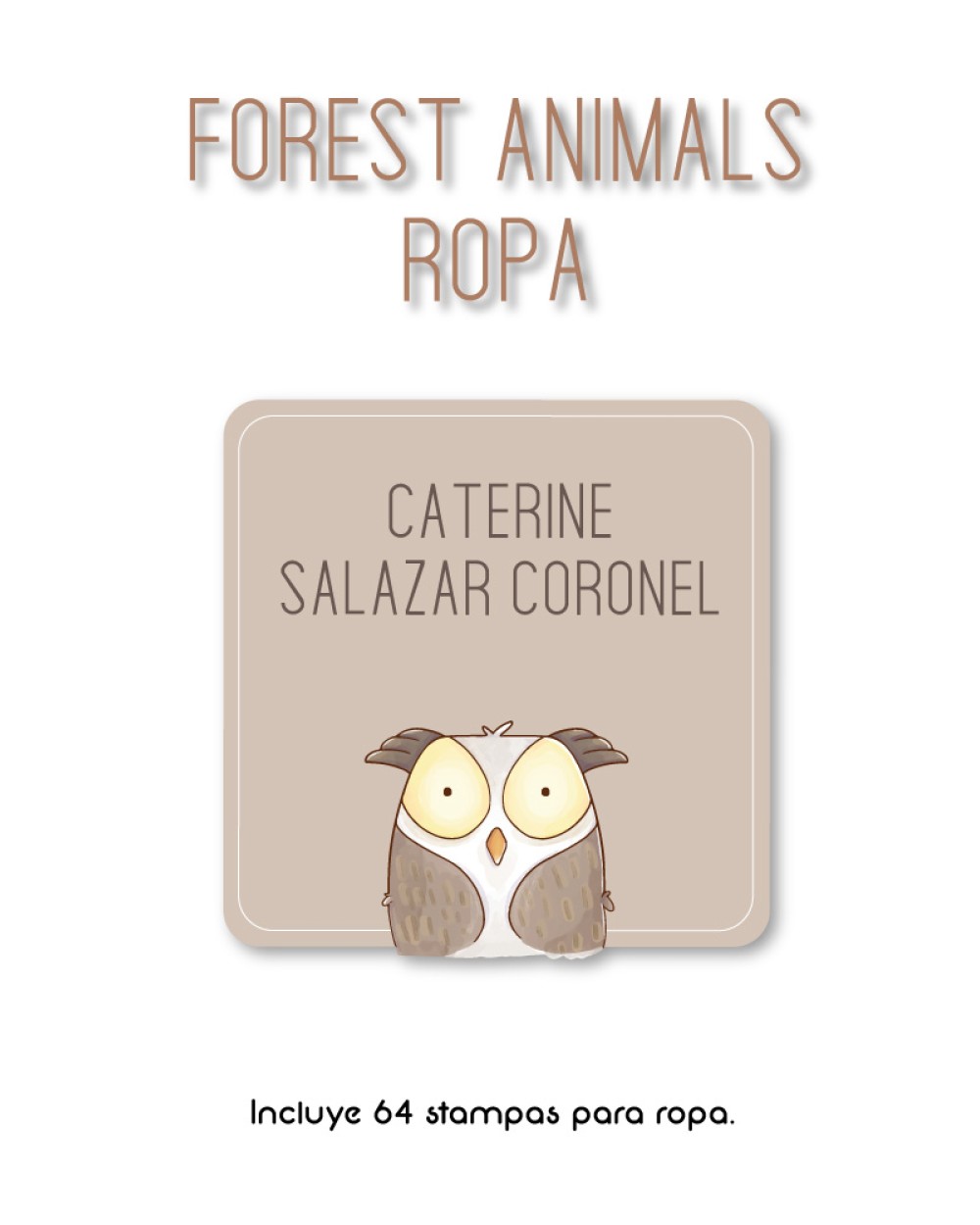 Ropa Forest Animals-Etiquetas Para Ropa Ropa Forest Animals-Etiquetas Para Ropa