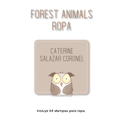 Ropa PLANCHABLES Forest Animals  