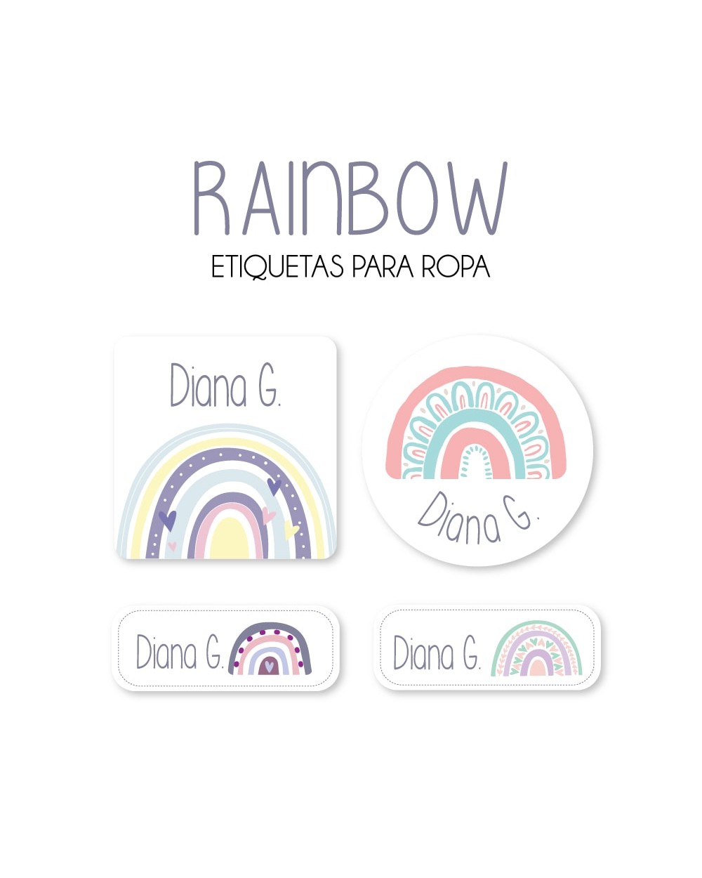 Ropa Rainbow-Etiquetas Para Ropa Ropa Rainbow-Etiquetas Para Ropa