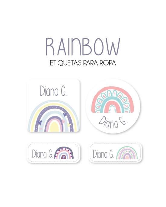 Ropa Rainbow-Etiquetas Para Ropa