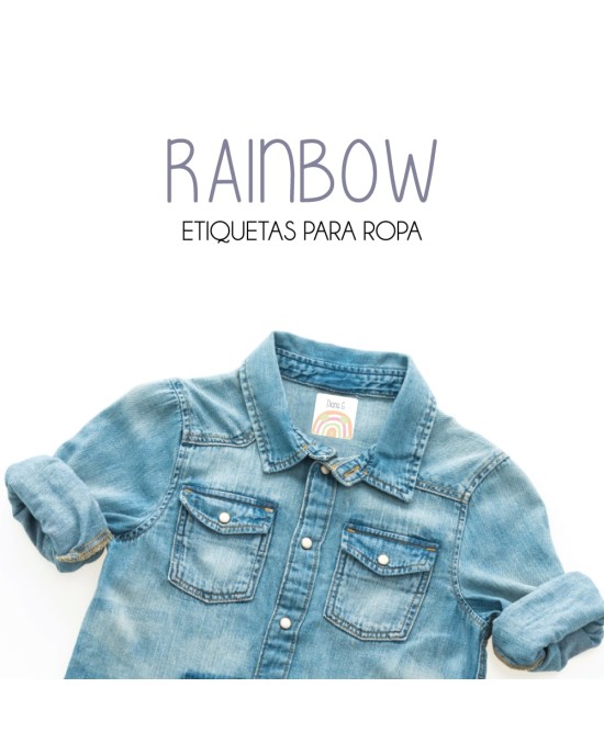 Ropa Rainbow-Etiquetas Para Ropa