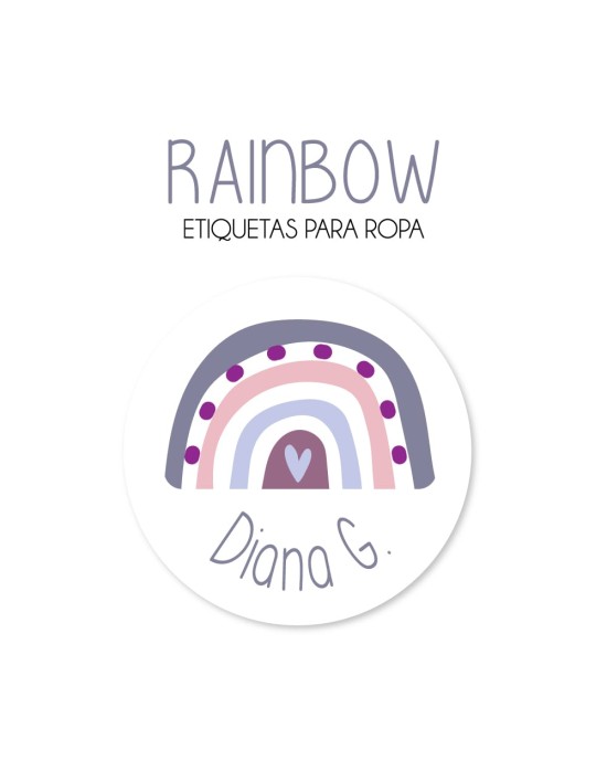 Ropa Rainbow-Etiquetas Para Ropa