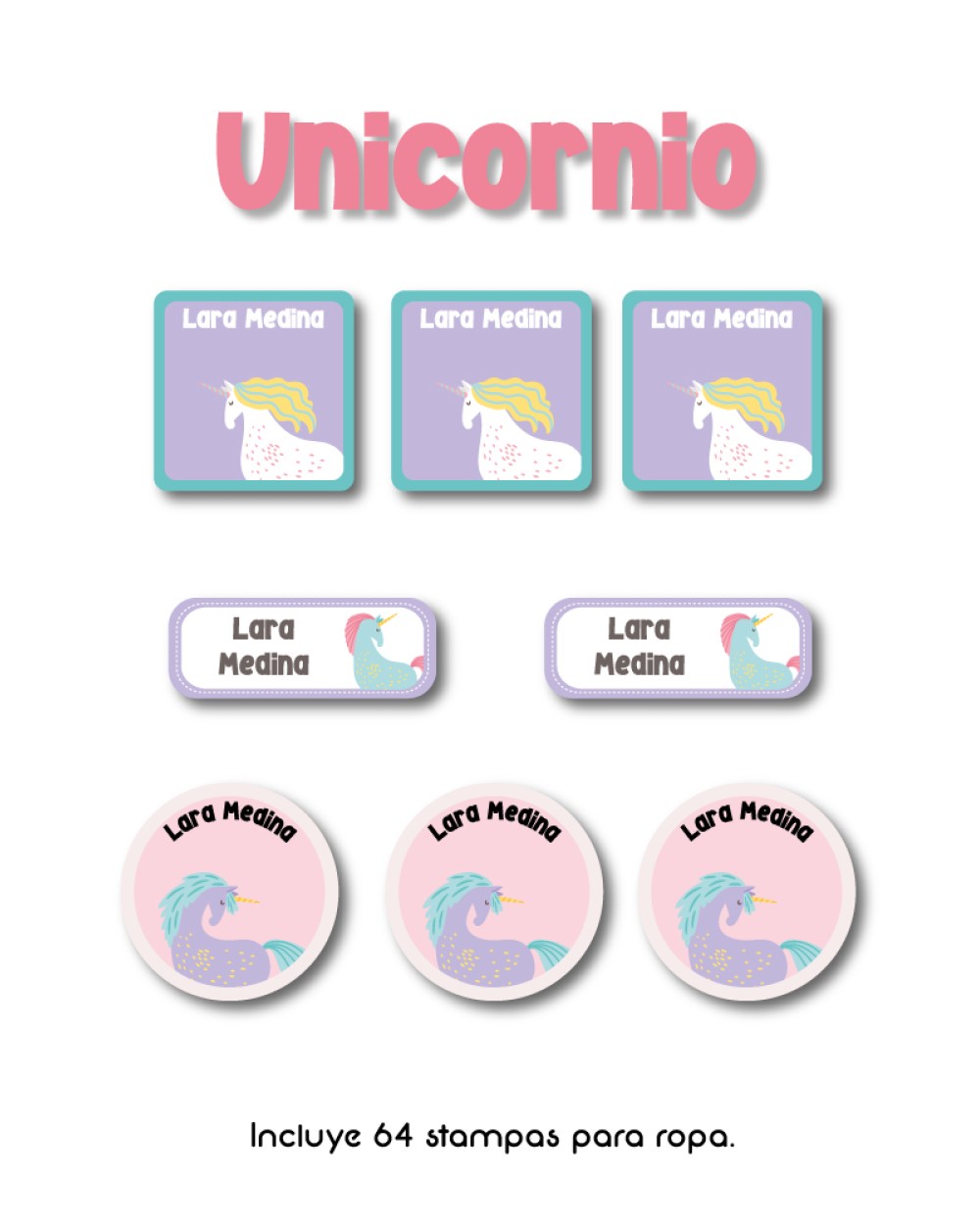 Ropa Unicornio-Etiquetas Para Ropa Ropa Unicornio-Etiquetas Para Ropa