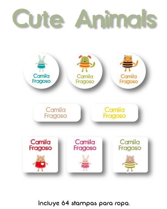 Pack Premium Ropa, Zapatos y Escuela Cute Animals Pack Premium Ropa, Zapatos y Escuela Cute Animals