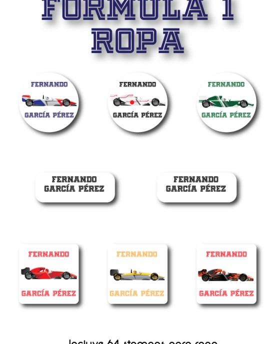 Pack Ropa y Escuela F1