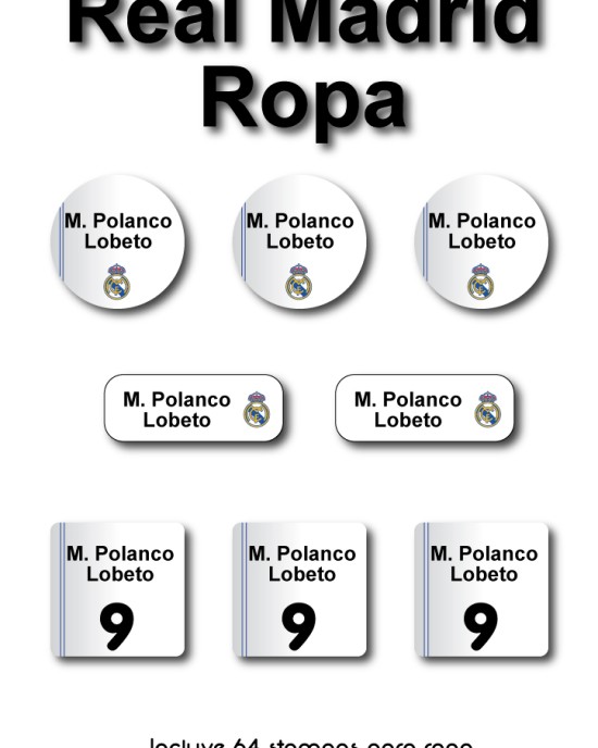 Pack Ropa y Escuela Real Madrid