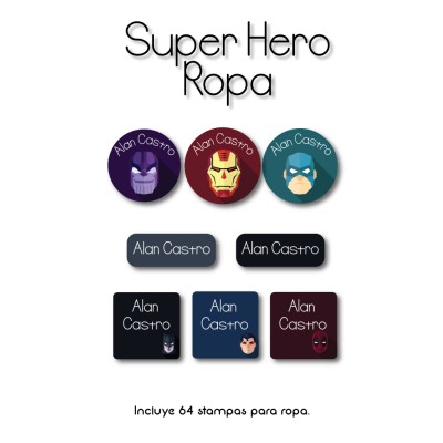 Ropa PLANCHABLES Super Hero Ropa PLANCHABLES Super Hero