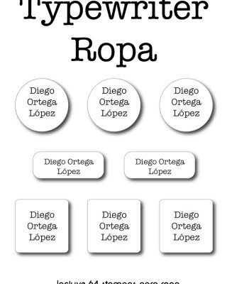Ropa PEGA & LISTO Typewriter 