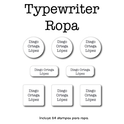 Ropa PLANCHABLES Typewriter Ropa PLANCHABLES Typewriter