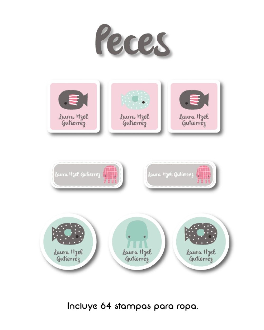 Ropa Peces-Etiquetas Para Ropa Ropa Peces-Etiquetas Para Ropa