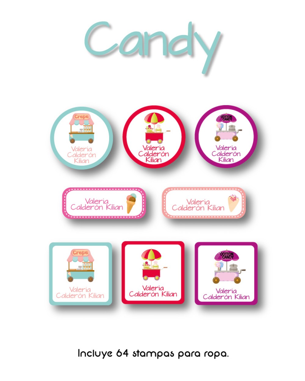 Ropa Candy-Etiquetas Para Ropa Ropa Candy-Etiquetas Para Ropa
