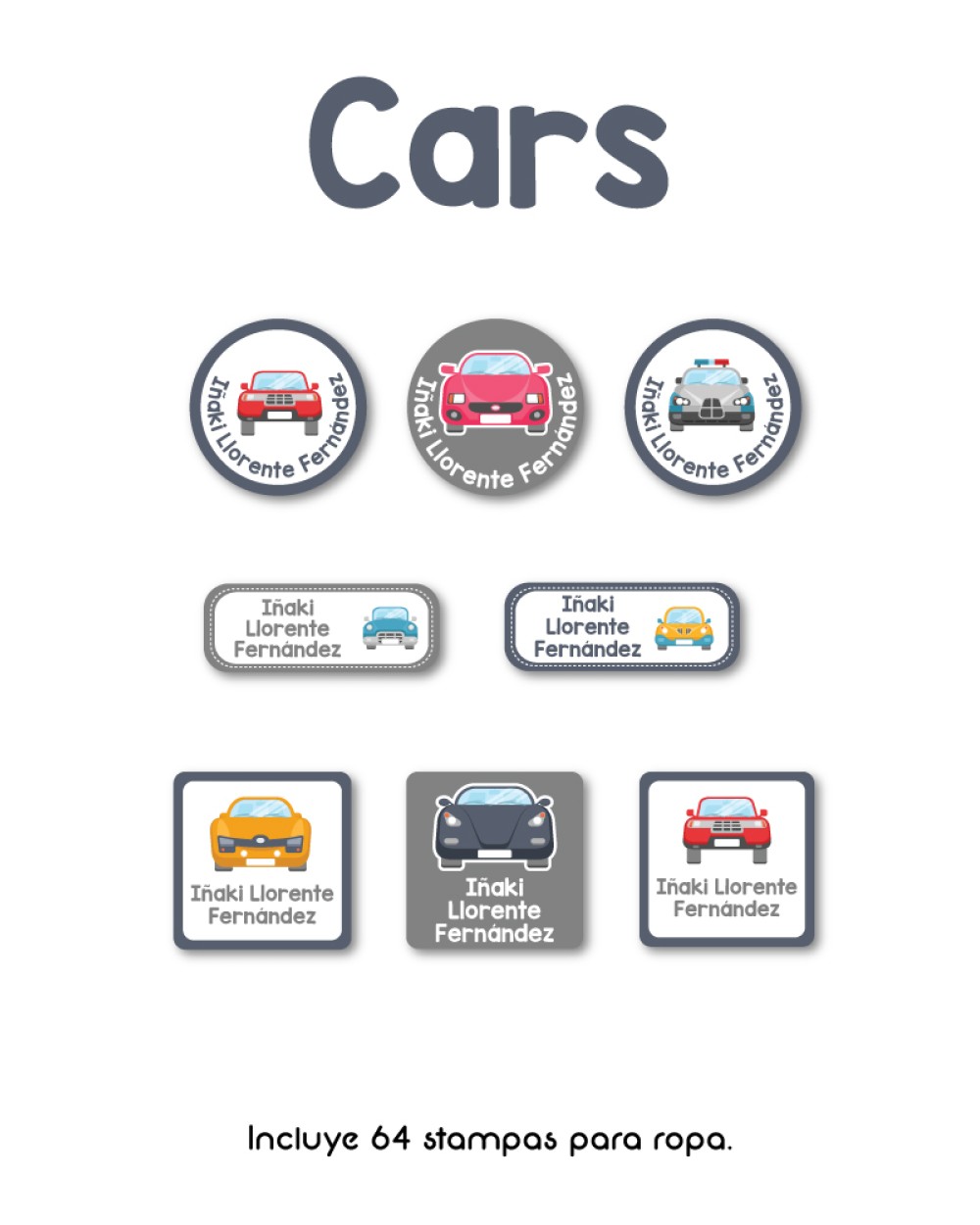 Ropa Cars-Etiquetas Para Ropa Ropa Cars-Etiquetas Para Ropa