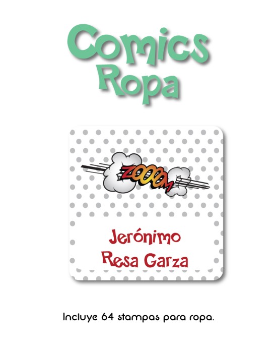 Pack Ropa y Escuela Comics | Pack Ropa y Adheribles