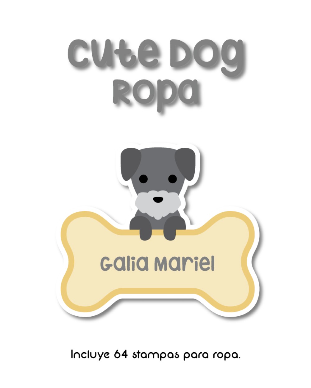 Ropa Cute Dog-Etiquetas Para Ropa Ropa Cute Dog-Etiquetas Para Ropa