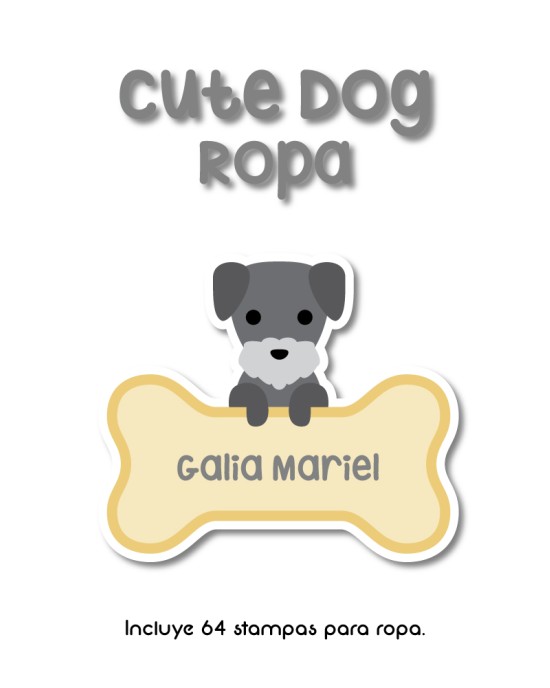 Pack Ropa y Escuela Cute Dog | Pack Ropa y Adheribles