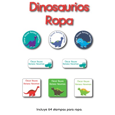 Ropa PLANCHABLES Dinosaurios Ropa PLANCHABLES Dinosaurios
