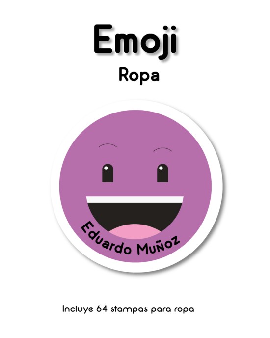 Ropa Emoji-Etiquetas Para Ropa