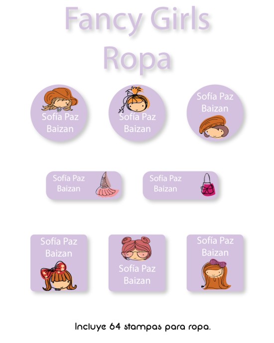 Ropa Fancy Girl-Etiquetas Para Ropa