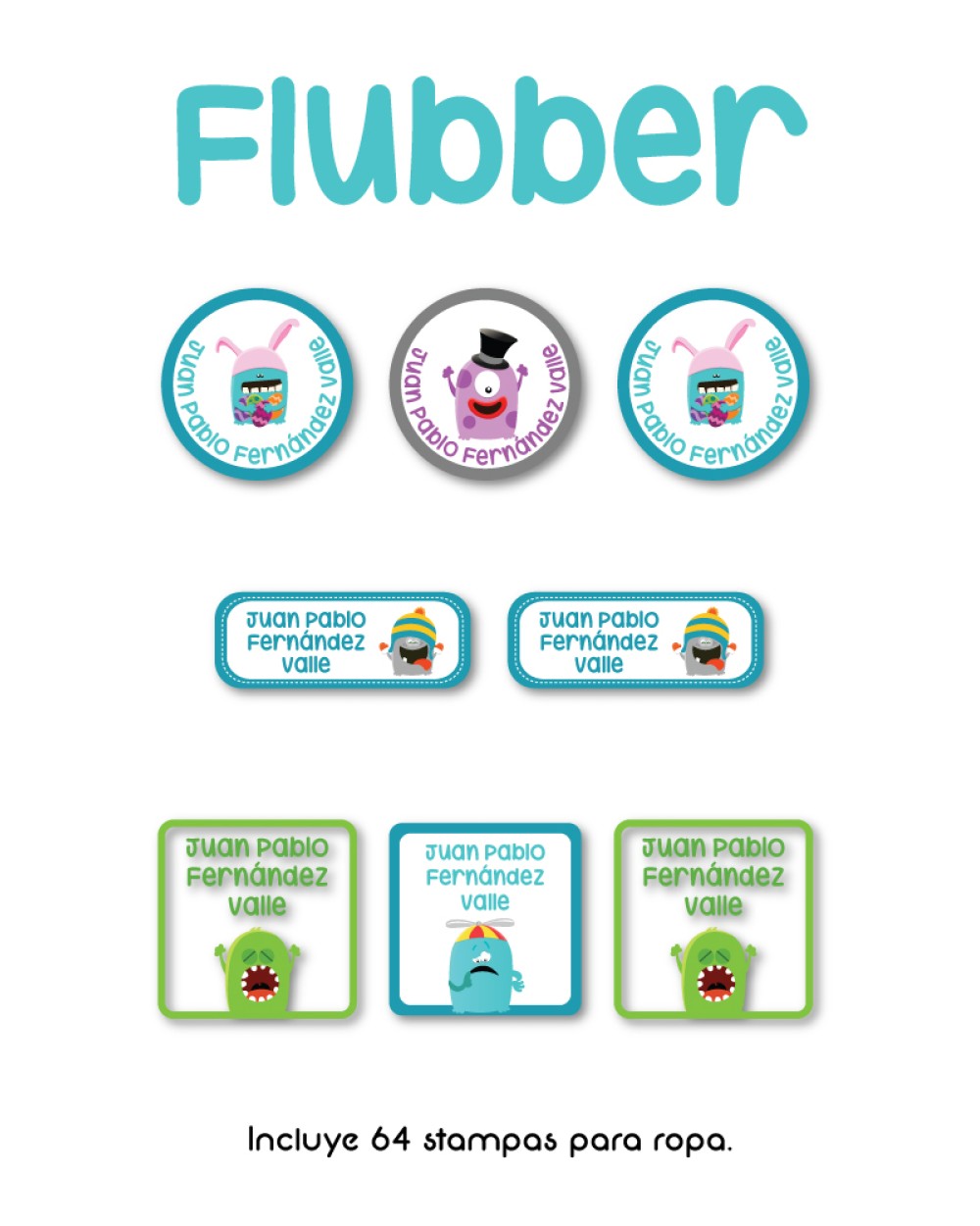 Ropa Flubber-Etiquetas Para Ropa Ropa Flubber-Etiquetas Para Ropa