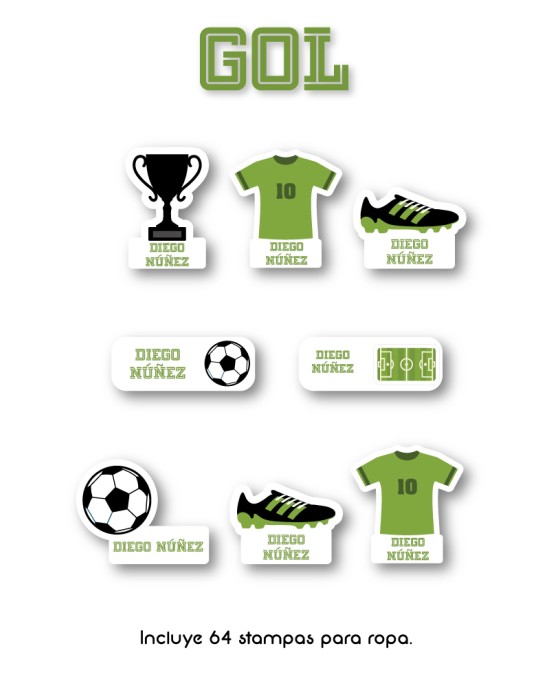 Ropa Gol-Etiquetas Para Ropa