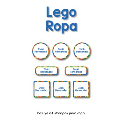 Ropa PLANCHABLES Lego Ropa PLANCHABLES Lego