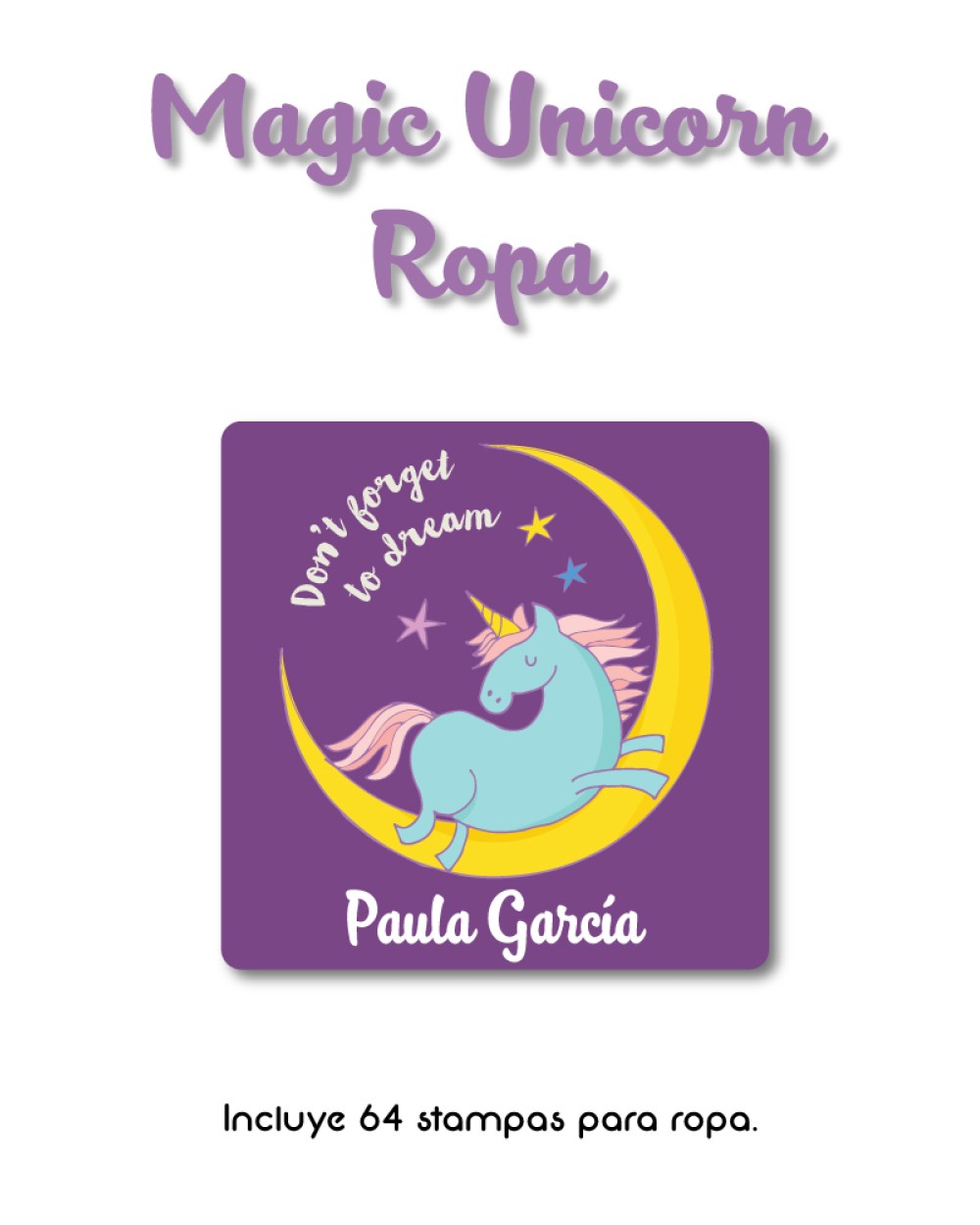 Ropa Magic Unicorn-Etiquetas Para Ropa Ropa Magic Unicorn-Etiquetas Para Ropa