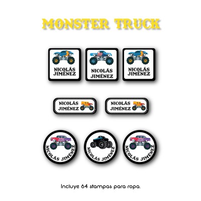 Ropa PLANCHABLES Monster Truck Ropa PLANCHABLES Monster Truck