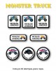 Pack Ropa y Escuela Monster Truck | Pack Ropa y Adheribles