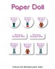 Ropa Paper Doll-Etiquetas Para Ropa