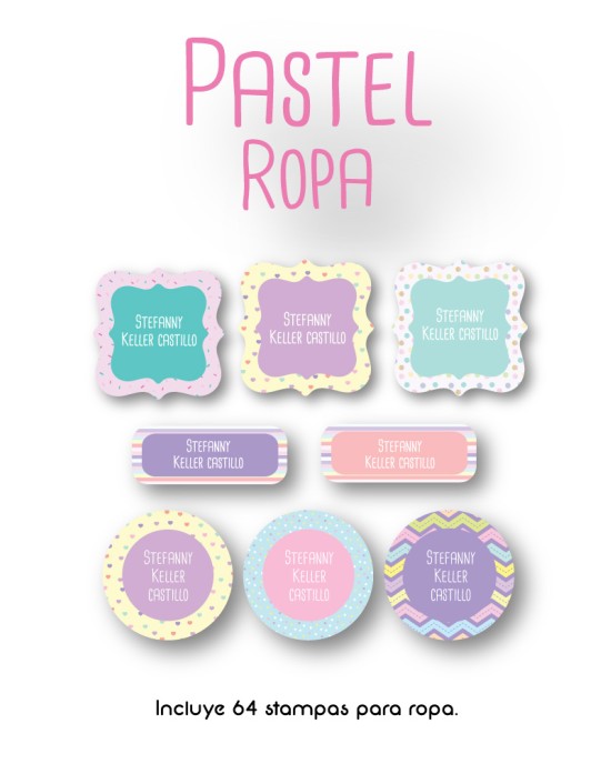 Ropa Pastel-Etiquetas Para Ropa