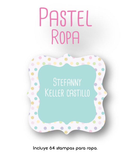 Ropa Pastel-Etiquetas Para Ropa