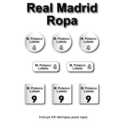 Ropa PLANCHABLES Real Madrid Ropa PLANCHABLES Real Madrid