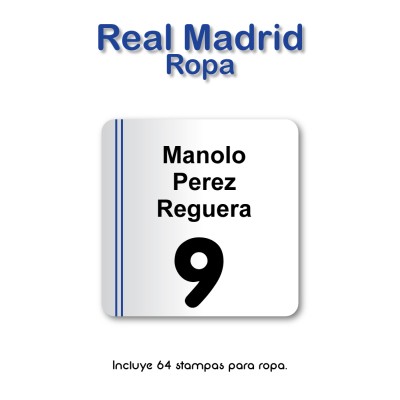 Ropa PLANCHABLES Real Madrid 