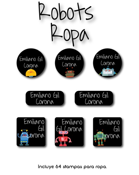 Pack Premium Ropa, Zapatos y Escuela Robots | Pack Premium