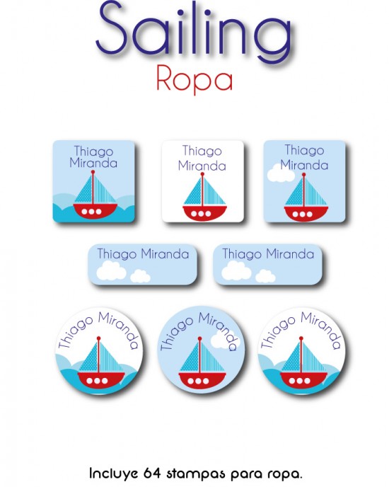 Ropa Sailing-Etiquetas Para Ropa