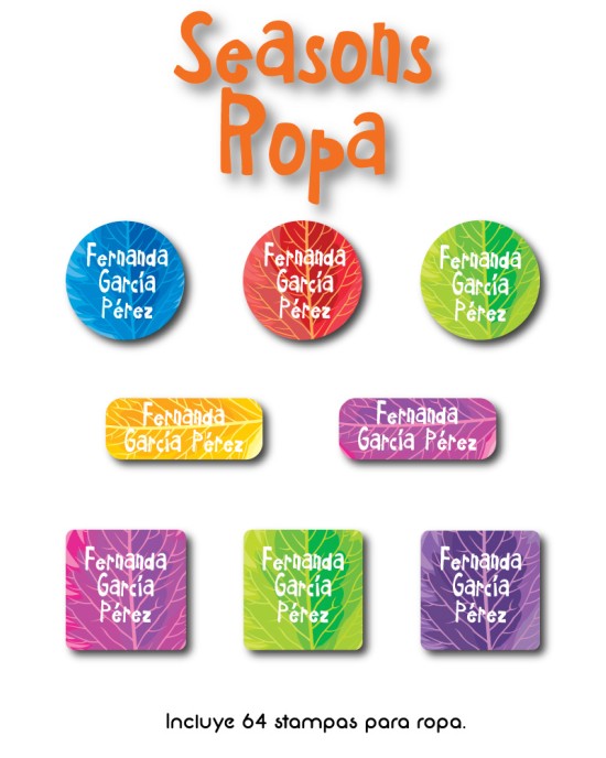 Ropa Seasons-Etiquetas Para Ropa