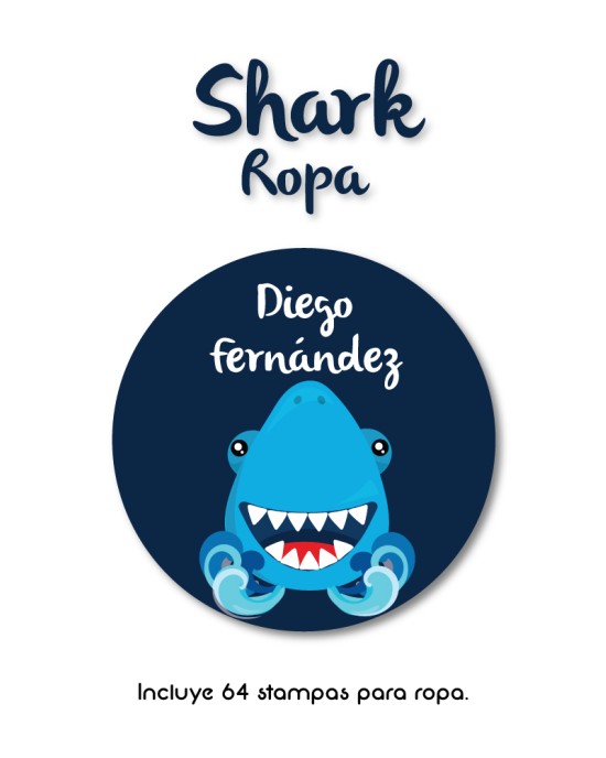 Ropa Shark-Etiquetas Para Ropa