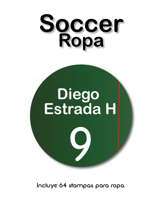 Ropa Soccer-Etiquetas Para Ropa