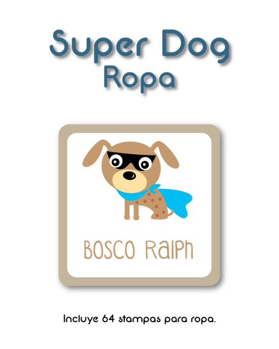 Pack Ropa y Escuela Super Dog | Pack Ropa y Adheribles